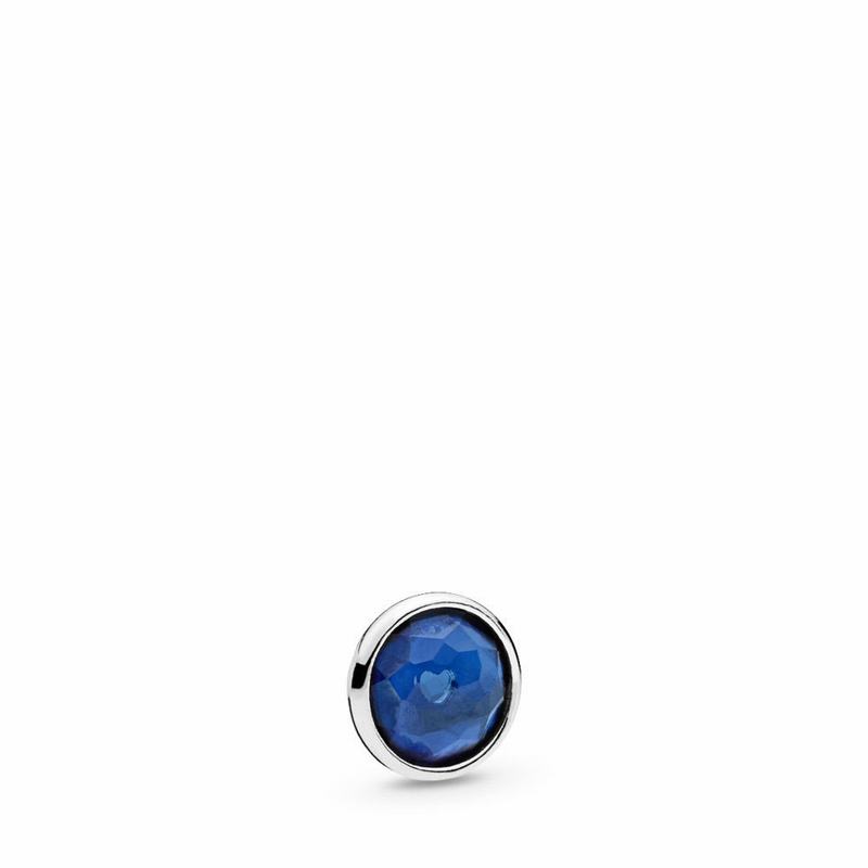 Pandora September Droplet Petite Locket Charm Silver Egypt UL7258930